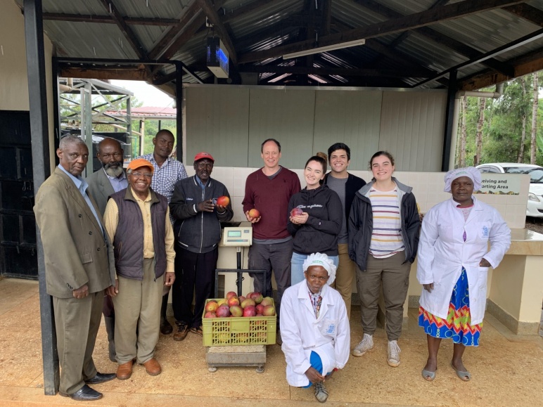 MIT D-Lab research team with members of a farming cooperative