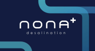 Nona+ logo on dark blue background with light blue details
