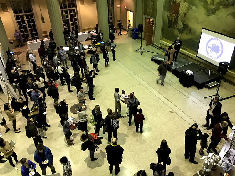 Overview shot of crowd at Water Night