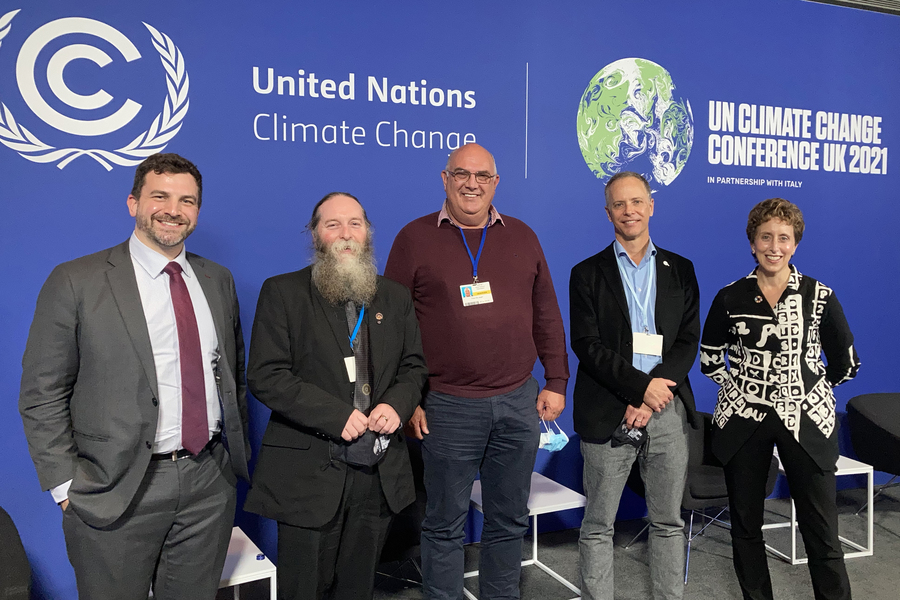 Five people at COP 26