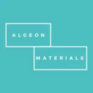 Blue logo for Algeon Materials 