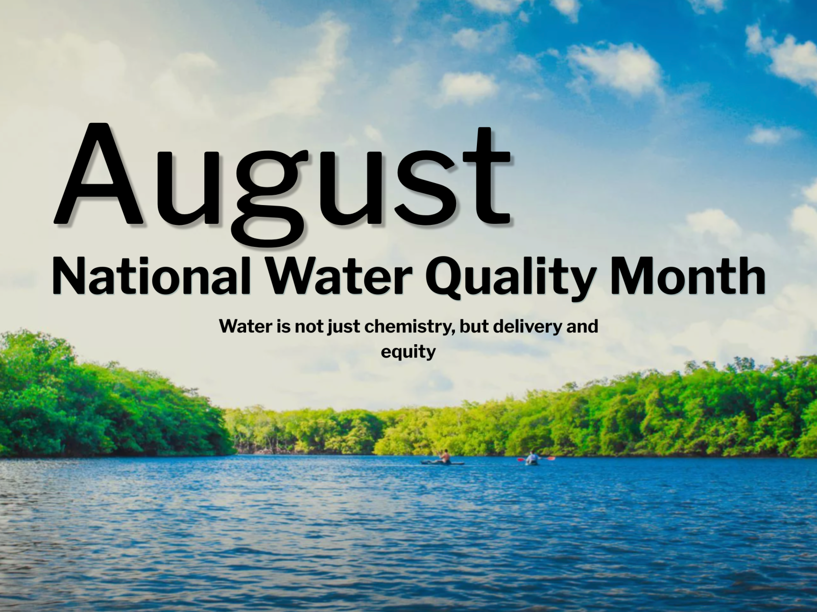 lake image with water month title