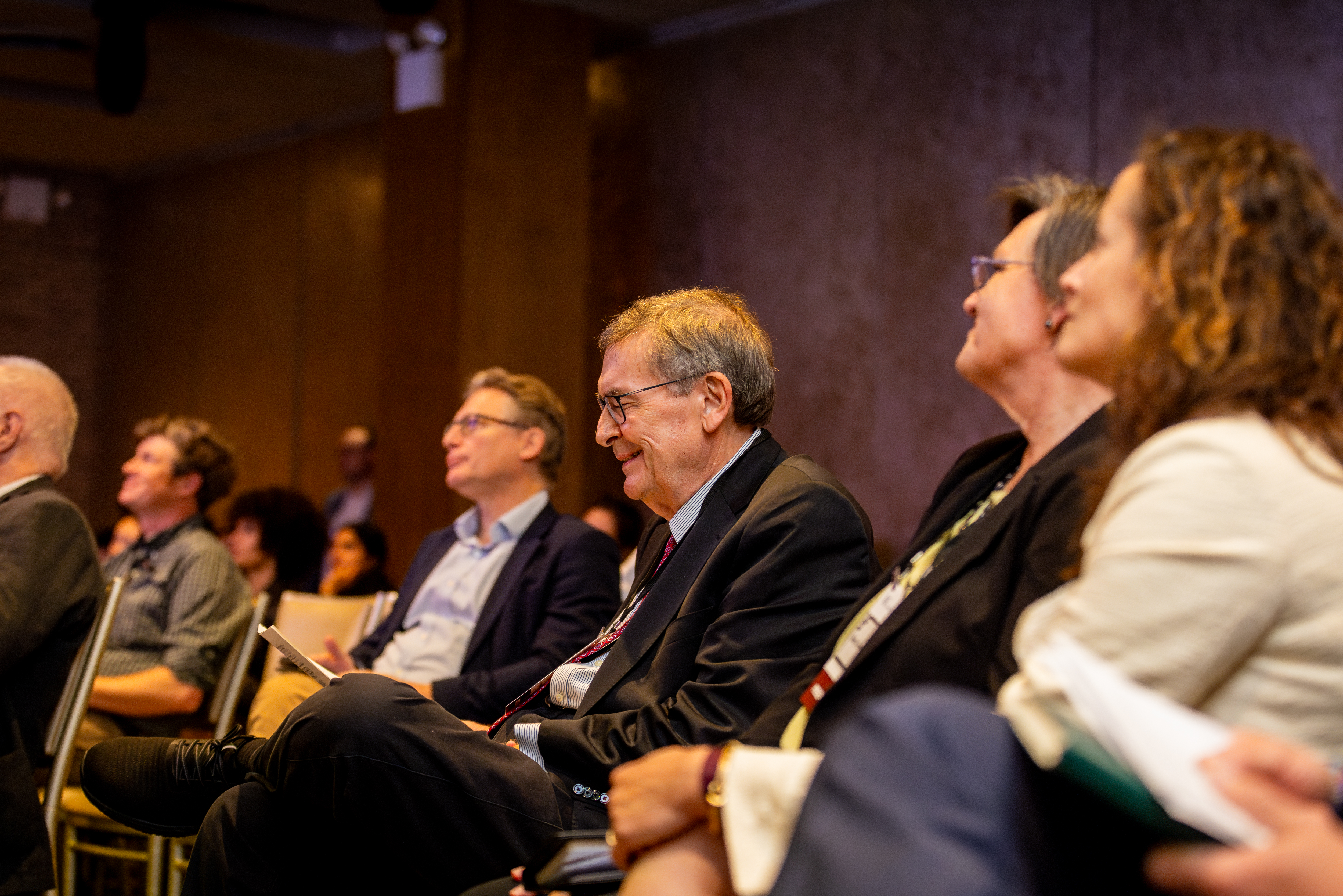 Members of the panel seated