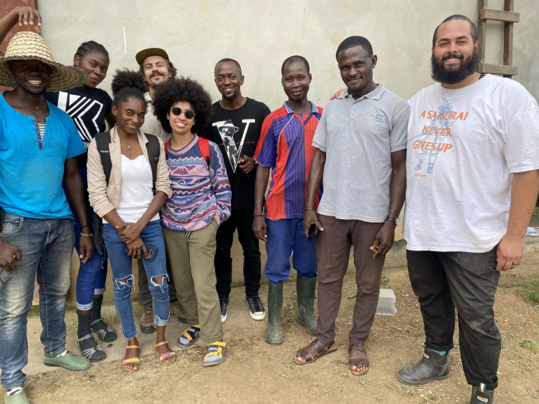 MIT D-Lab students and Cameroonian poultry farmers