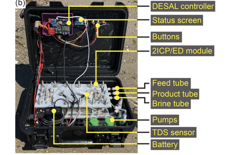 Black hard case that is open, revealing wires, sensors and circuits inside