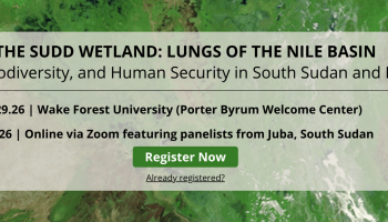 Banner of the Sudd Wetland Conference home page