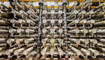 Rows of long metal tubes