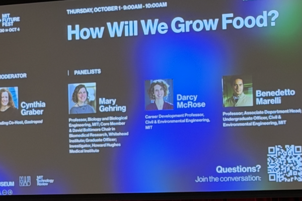 How Will we grow food panel title from presentation screen
