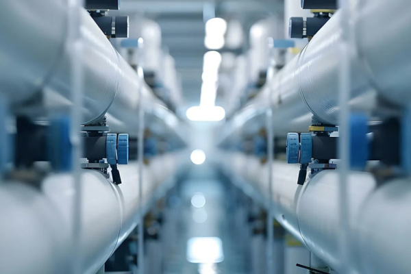close-up image of data center infrastructure