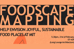 Orange Banner: Foodscape Mapping 07-429 Long Lounge Architecture on ​​Tue, Feb 21, 2023, 5:30 PM – 6:30 PM EST. 