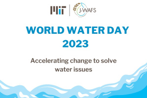 World Water Day banner with a cartoon wave of water on the bottom