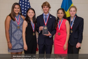 Five winners of the Junior Water Prize