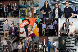 Multiple pictures of the winners of the grant