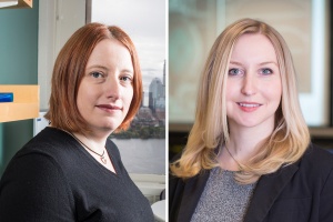 Headshots of Professors Noelle Selin and Anne White the new co-chairs the Climate Nucleus