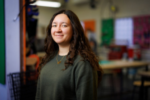 MIT engineering student Kiyoko Hayano poses for a headshot