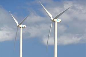 Wind turbines at desalination plant