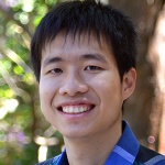 Portrait asian man with smiling face and short black hair