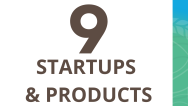 9 startups and products infographic
