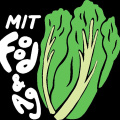 MIT Food and Agriculture Club logo with a cartoon of a head of lettuce against a black background