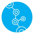 MIT Office of Sustainability logo with a blue circle with white inner circles