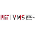 MIT VMS logo with the letters and the words Venture Mentoring Services in red, black, and gray