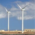 Wind turbines at desalination plant